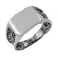 Серебряное кольцо мужское Серый кардинал 2301019